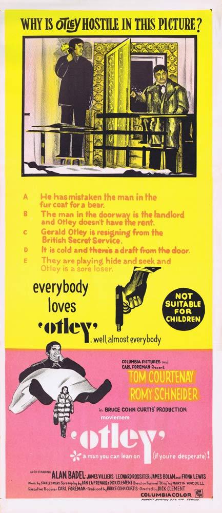OTLEY Original Daybill Movie Poster Tom Courtenay