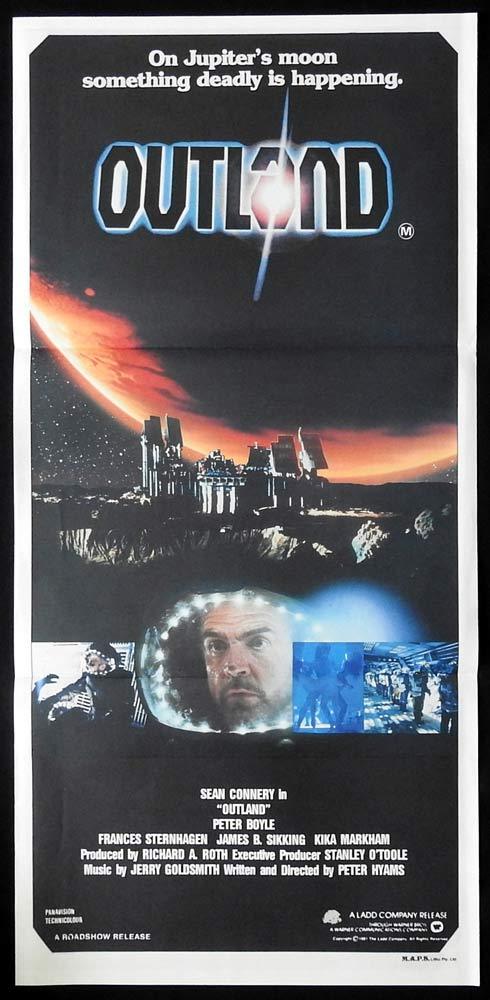OUTLAND daybill Movie Poster Sean Connery Peter Boyle