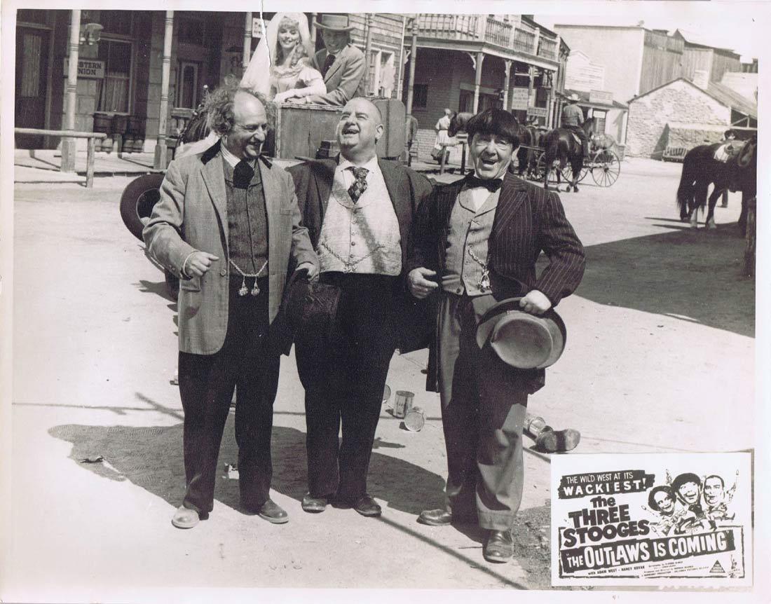 THE OUTLAWS IS COMING Australian Lobby Card 2 The Three Stooges
