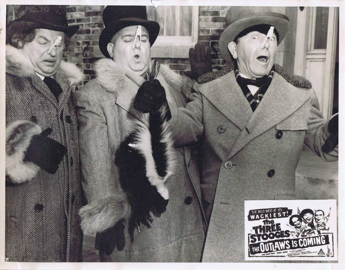 THE OUTLAWS IS COMING Australian Lobby Card 4 The Three Stooges