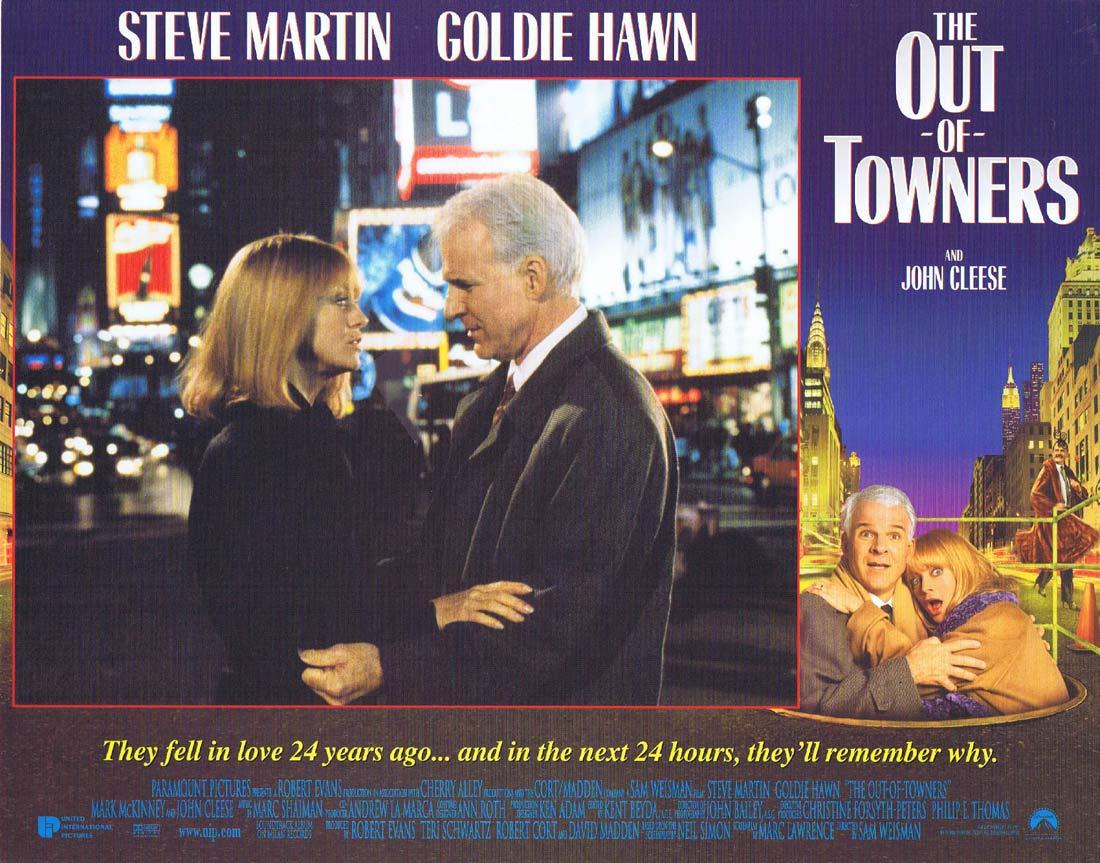 THE OUT OF TOWNERS Original Lobby Card 1 Steve Martin Goldie Hawn