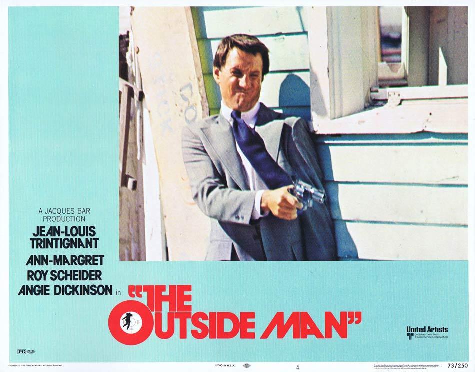 THE OUTSIDE MAN Lobby Card 4 Jean-Louis Trintignant Ann-Margret Roy Scheider