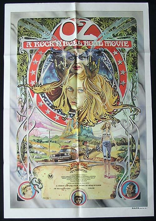 OZ: A ROCK AND ROLL ROAD MOVIE ’76 Peter Ledger Art poster