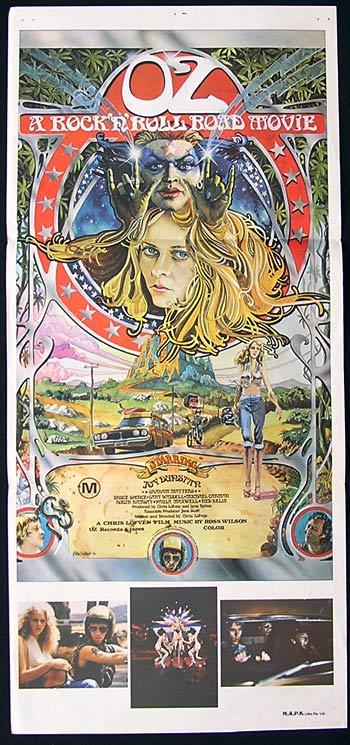 OZ: A ROCK AND ROLL ROAD MOVIE Original daybill Movie poster Peter Ledger Art