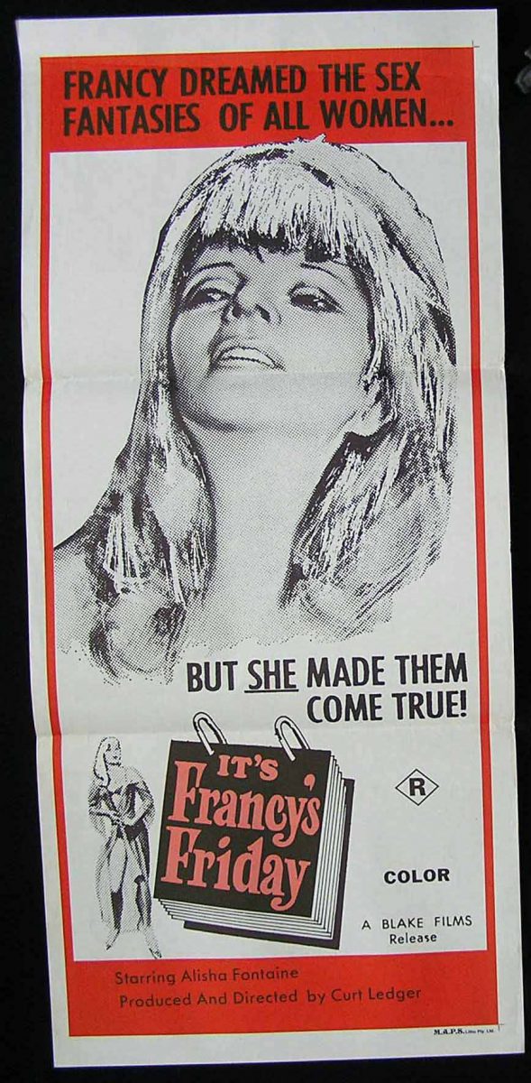 It S Francy S Friday 70s Sexploitation Movie Poster Moviemem Original Movie Posters