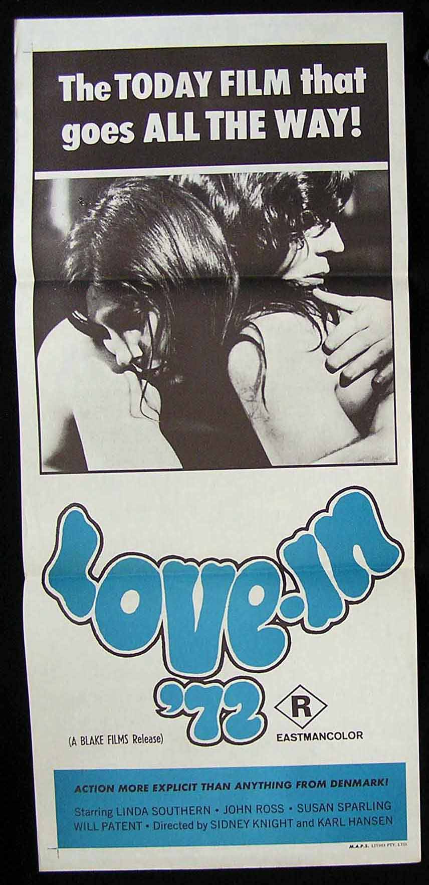 LOVE IN ’72 Denmark Sexploitation Movie Poster
