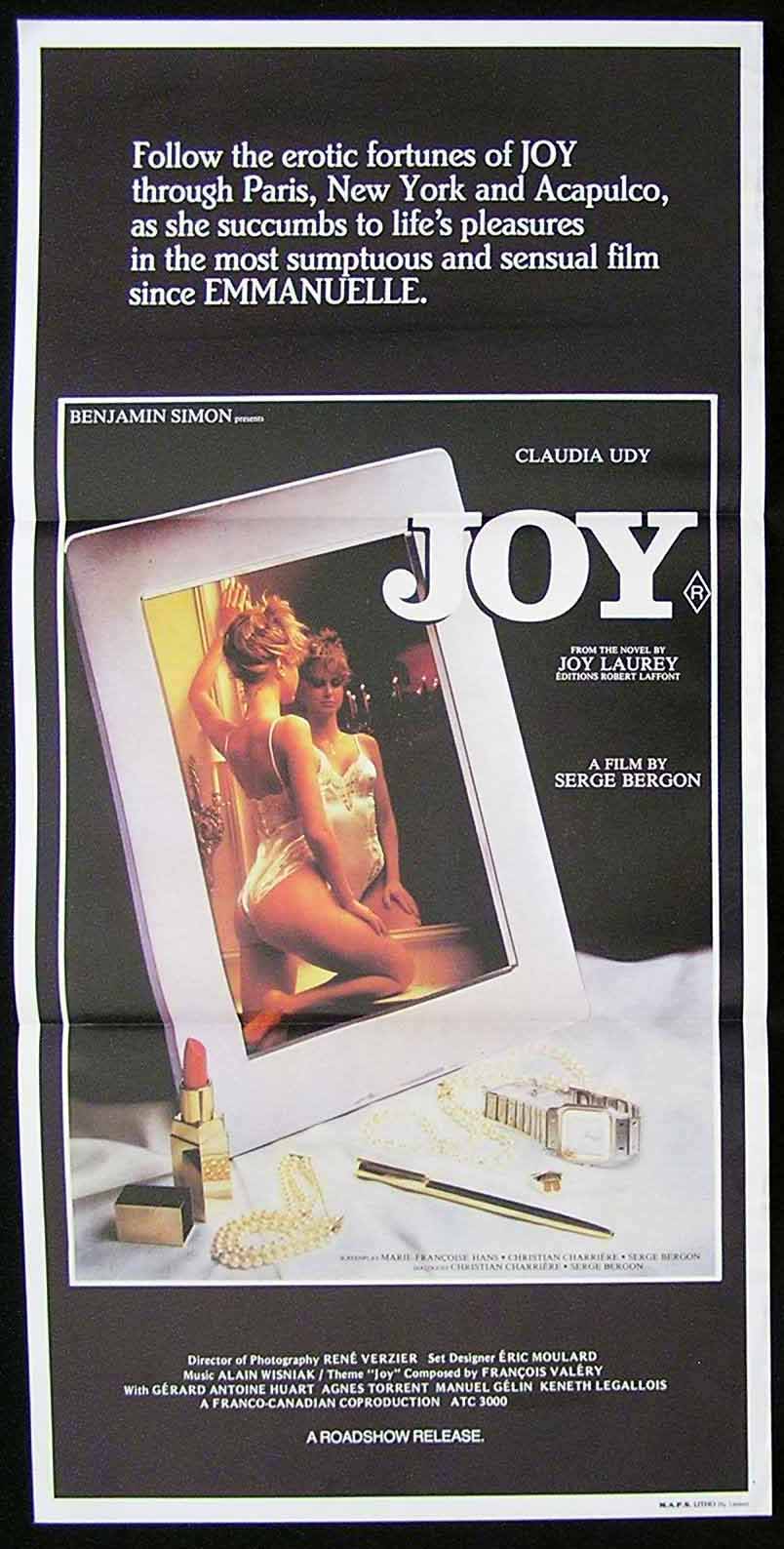 JOY Original Daybill Movie Poster Claudia Udy Sexploitation