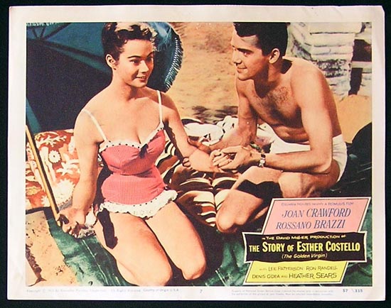 STORY OF ESTHER COSTELLO Joan Crawford Rossano Brazzi Lobby Card 7