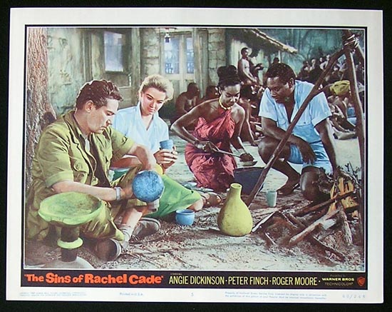 SINS OF RACHEL CADE ’60 Angie Dickinson-Roger Moore Lobby Card #5