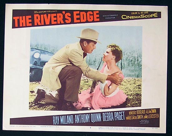 RIVER’S EDGE The ’57 Ray Milland Lobby Card #4