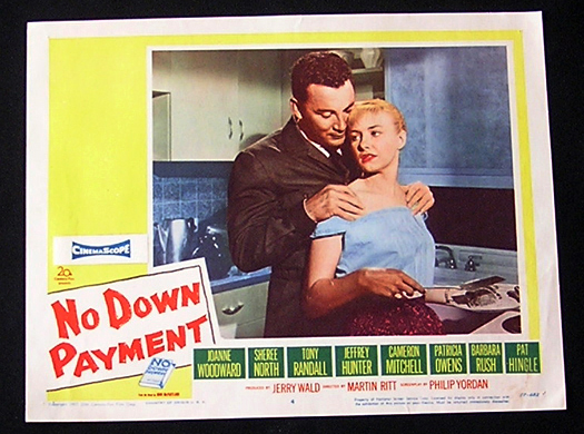NO DOWN PAYMENT Lobby Card 4 1957 Joanne Woodward Cameron Mitchell