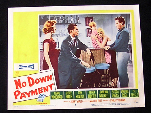 NO DOWN PAYMENT Lobby Card 5 1957 Joanne Woodward Cameron Mitchell