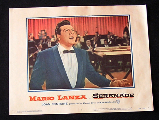 SERENADE Lobby Card 5 1956 Mario Lanza