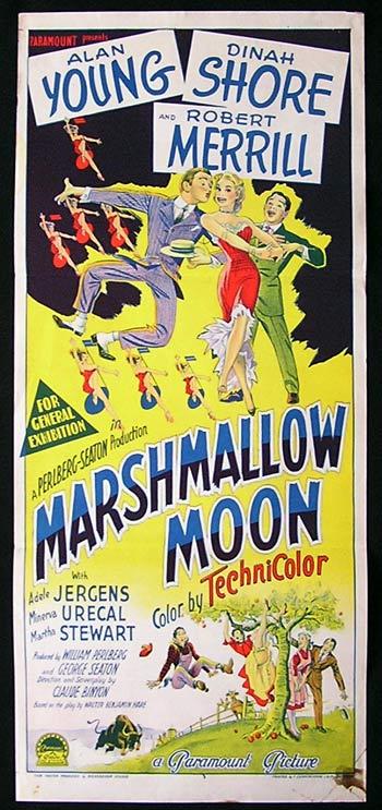 MARSHMALLOW MOON aka Aaron Slick From Punkin Crick Movie Poster Dinah Shore Richardson Studio RARE daybill