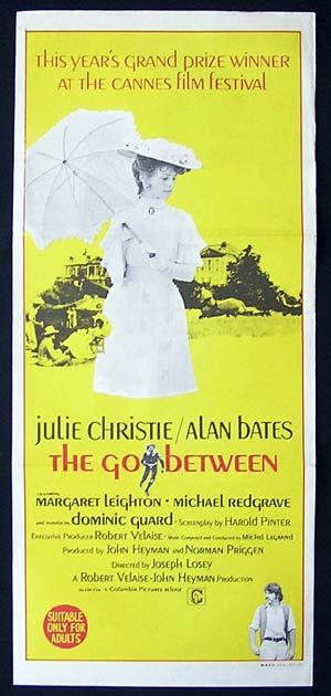 THE GO BETWEEN Original Daybill Movie Poster Julie Christie Alan Bates