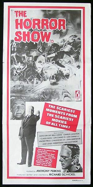HORROR SHOW Movie Poster 1979 Alfred Hitchcock Frankenstein ORIGINAL Australian Daybill