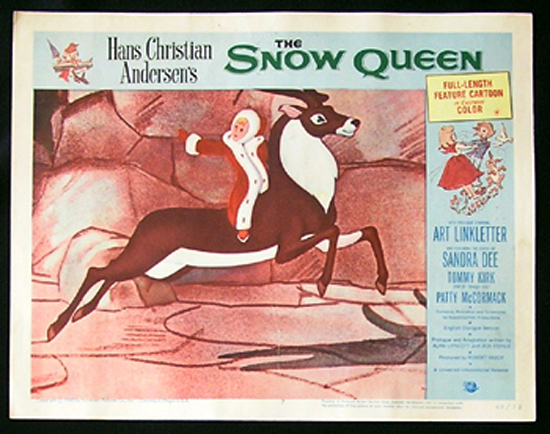 HANS CHRISTIAN ANDERSEN’S THE SNOW QUEEN 1960 Lobby Card 7 1971 Animated Film