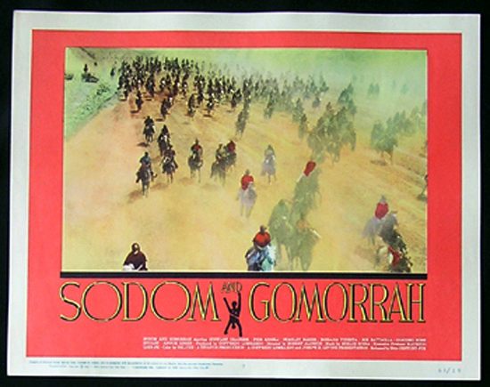 SODOM AND GOMORRAH Lobby Card 7 1963 Stewart Granger