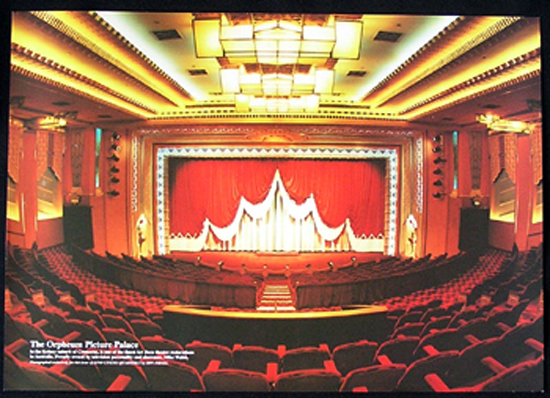 AUSTRALIAN CINEMA POSTER Orpheum Picture Palace Cremorne New South Wales Art Deco