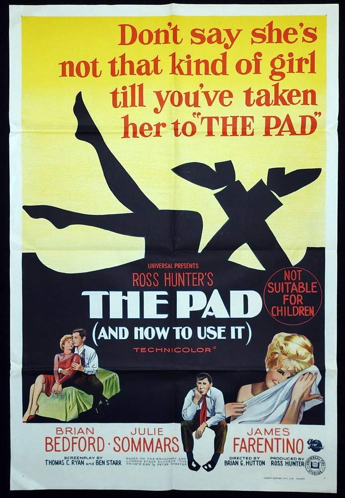 THE PAD AND HOW TO USE IT Original One sheet Movie poster Ross Hunter