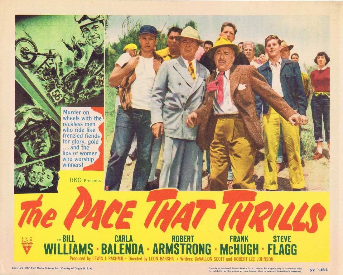 THE PACE THAT THRILLS Lobby Card 3 Bill WIlliams RKO Motorcyle Biker