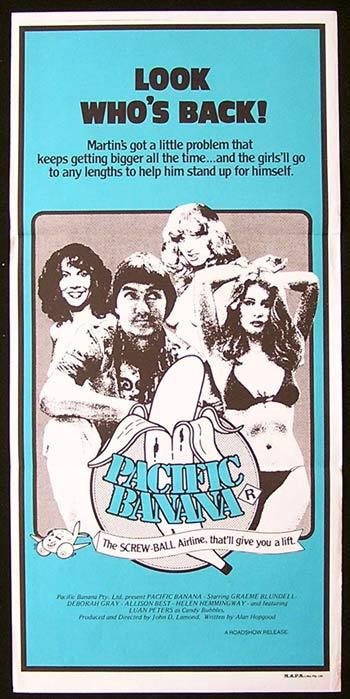PACIFIC BANANA Original daybill Movie poster John Lamond GRAEME BLUNDELL