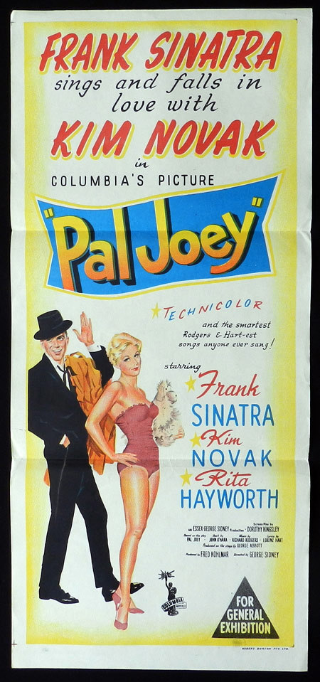 PAL JOEY Original Daybill Movie poster Frank Sinatra Kim Novak