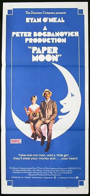 PAPER MOON Original Daybill Movie Poster Robert Mitchum Peter Falk
