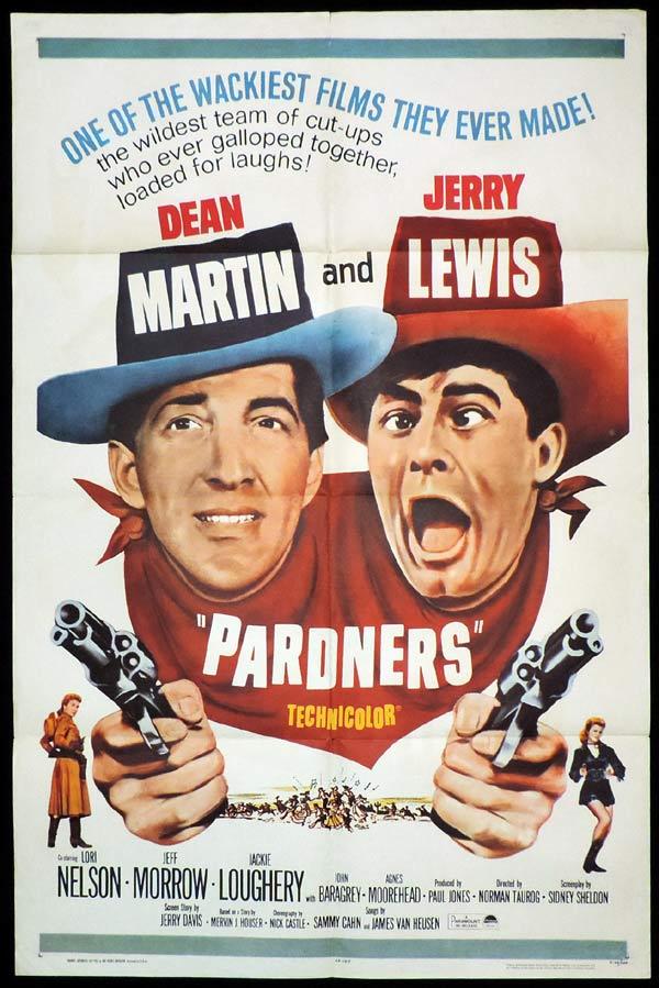 PARDNERS One Sheet Movie Poster 1965r Jerry Lewis Dean Martin
