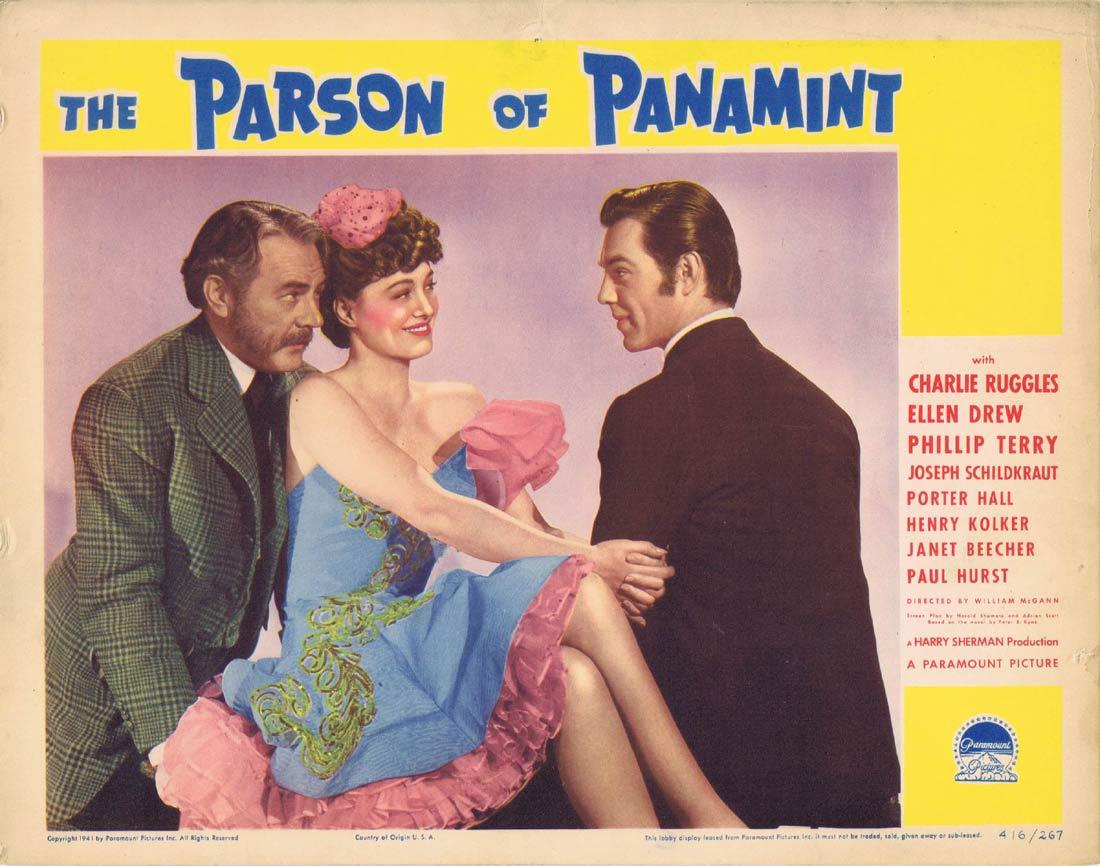 THE PARSON OF PANAMINT Lobby Card 4 Charlie Ruggles Ellen Drew Phillip Terry