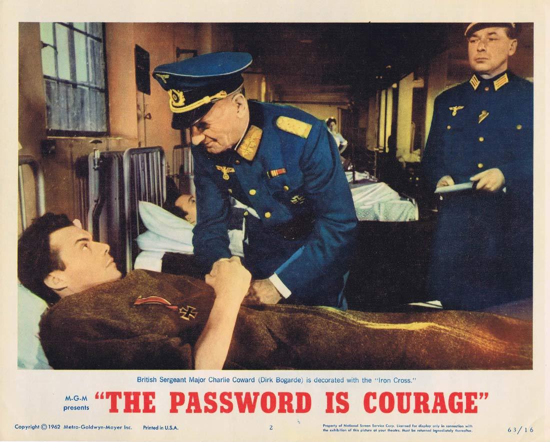 THE PASSWORD IS COURAGE Lobby Card 2 Dirk Bogarde Maria Perschy