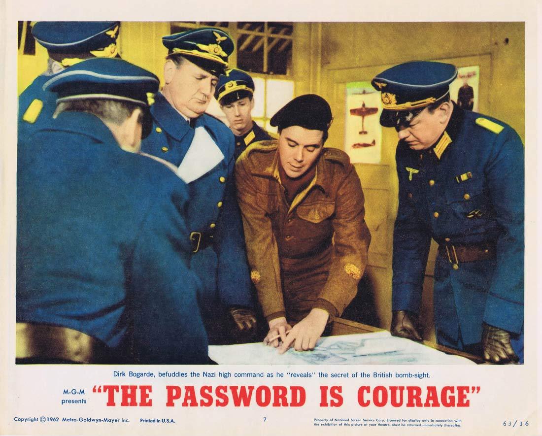 THE PASSWORD IS COURAGE Lobby Card 7 Dirk Bogarde Maria Perschy