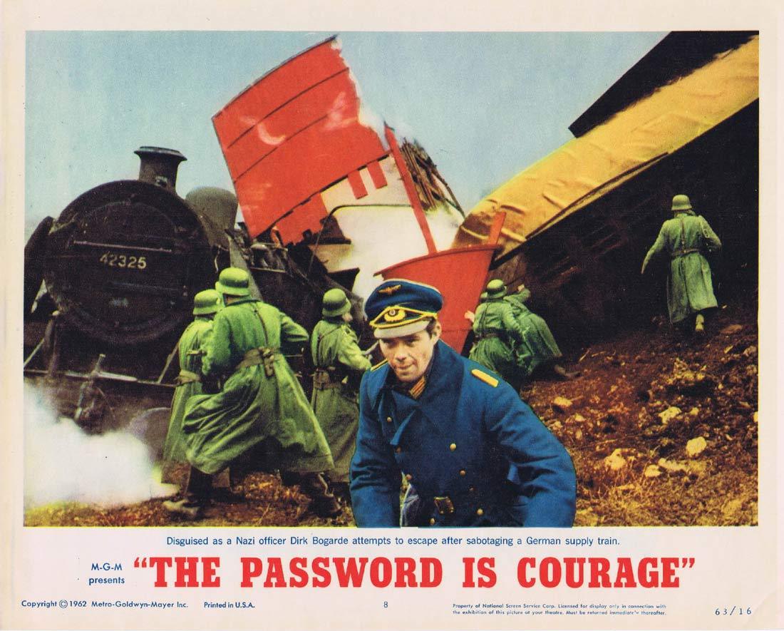 THE PASSWORD IS COURAGE Lobby Card 8 Dirk Bogarde Maria Perschy