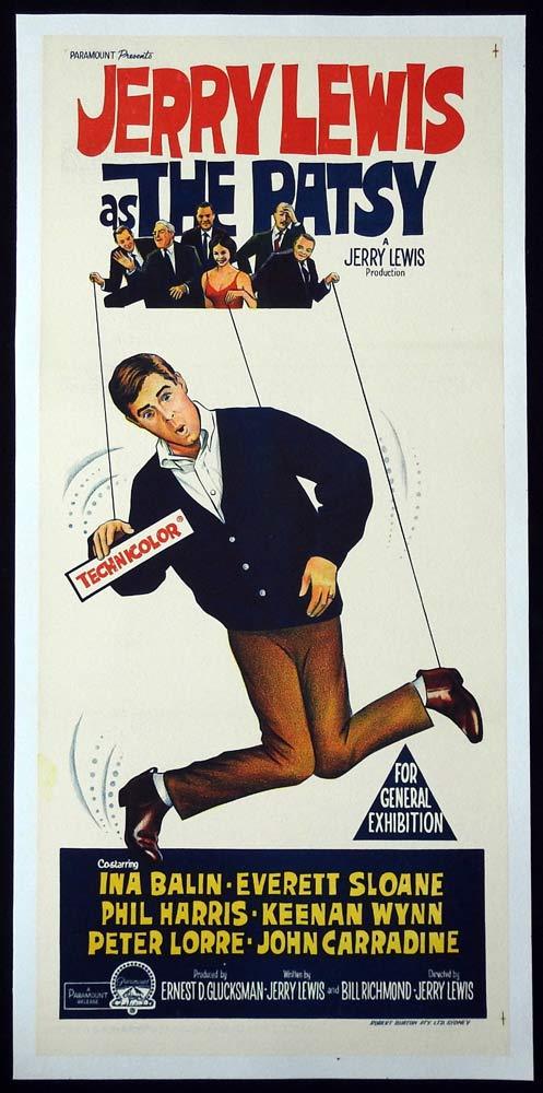 THE PATSY Original LINEN BACKED Daybill Movie Poster Jerry Lewis