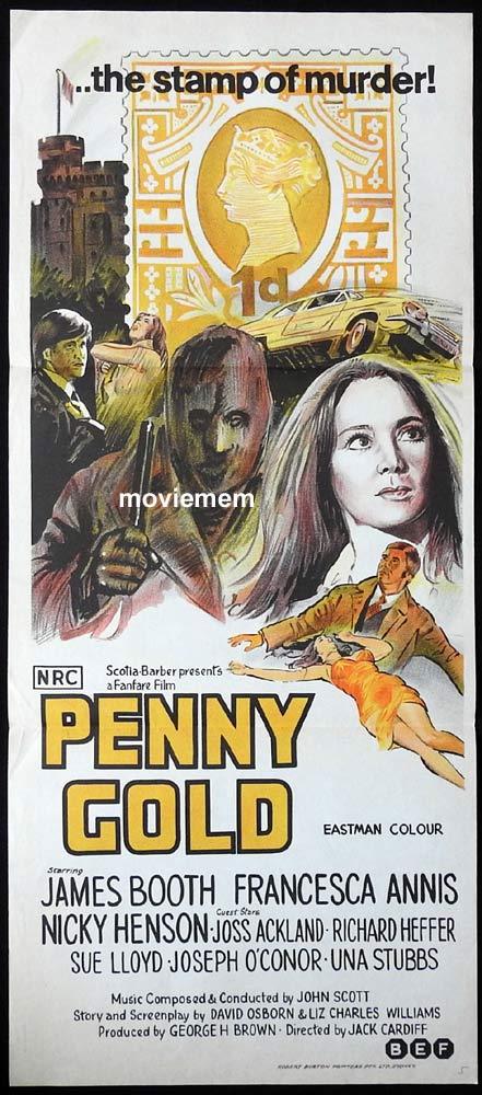 PENNY GOLD Original Daybill Movie Poster James Booth Francesca Annis