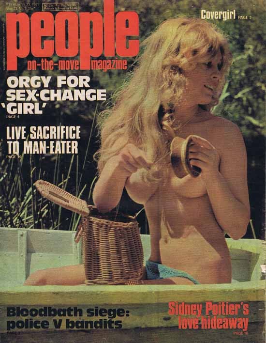PEOPLE ON THE MOVE Australian Magazine Feb 23 1972 Orgy for Sex Change Girl