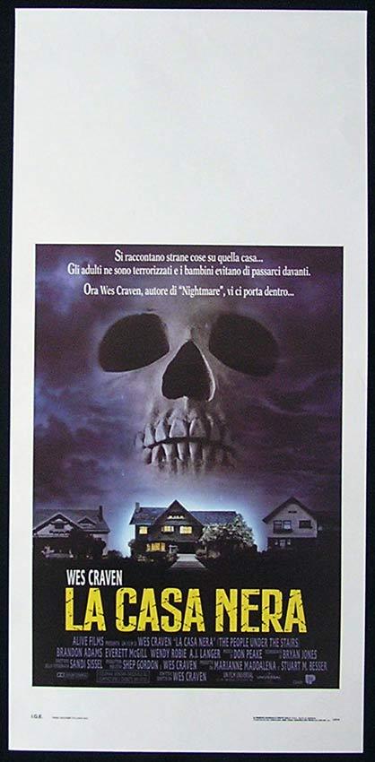 THE PEOPLE UNDER THE STAIRS Italian Locandina Movie Poster Wes Craven Horror