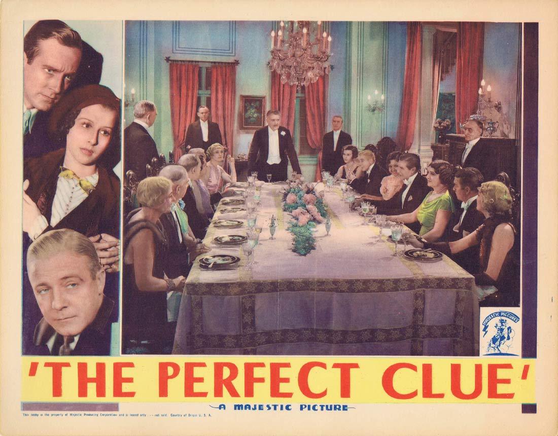 THE PERFECT CLUE Original Lobby Card David Manners Richard ‘Skeets’ Gallagher Dorothy Libaire 1935