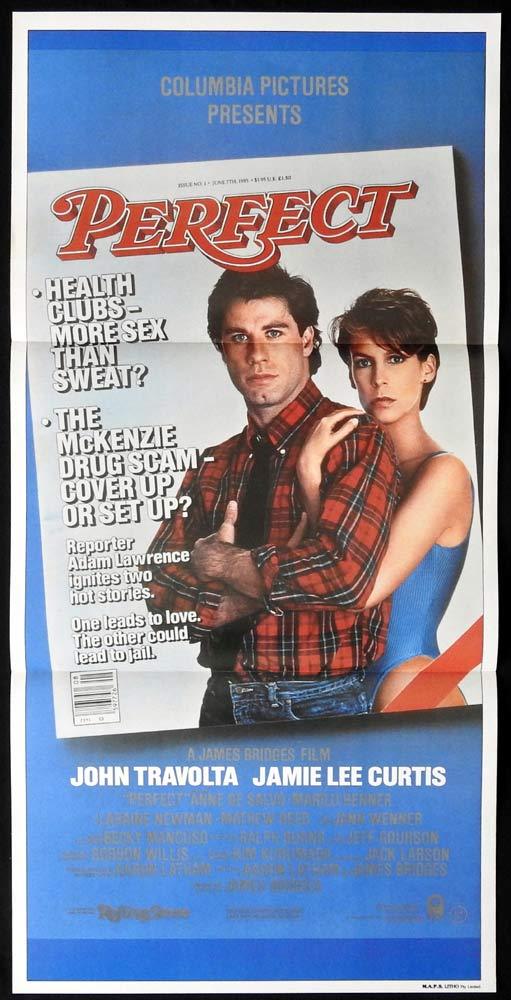 PERFECT Original Daybill Movie poster JAMIE LEE CURTIS John Travolta