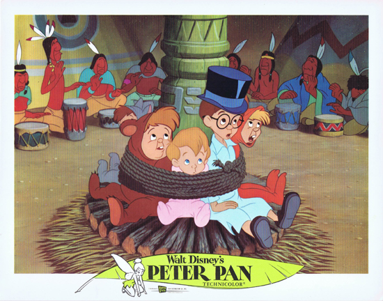 PETER PAN Vintage Lobby Card 2 1976r Disney Classic