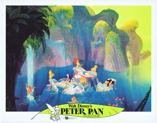 PETER PAN Vintage Lobby Card 4 1976r Disney Classic