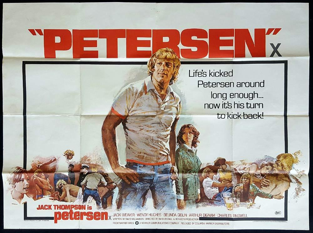 PETERSEN Original British Quad Movie Poster Jack Thompson