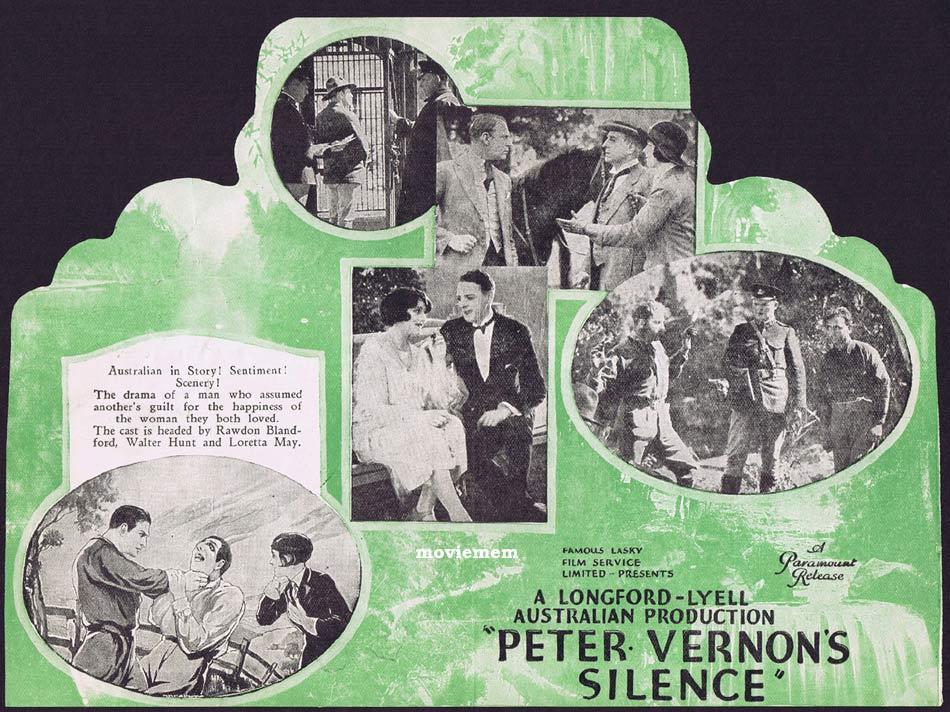 PETER VERNON’S SILENCE 1926 Raymond Longford Movie Herald Australian Cinema Classic
