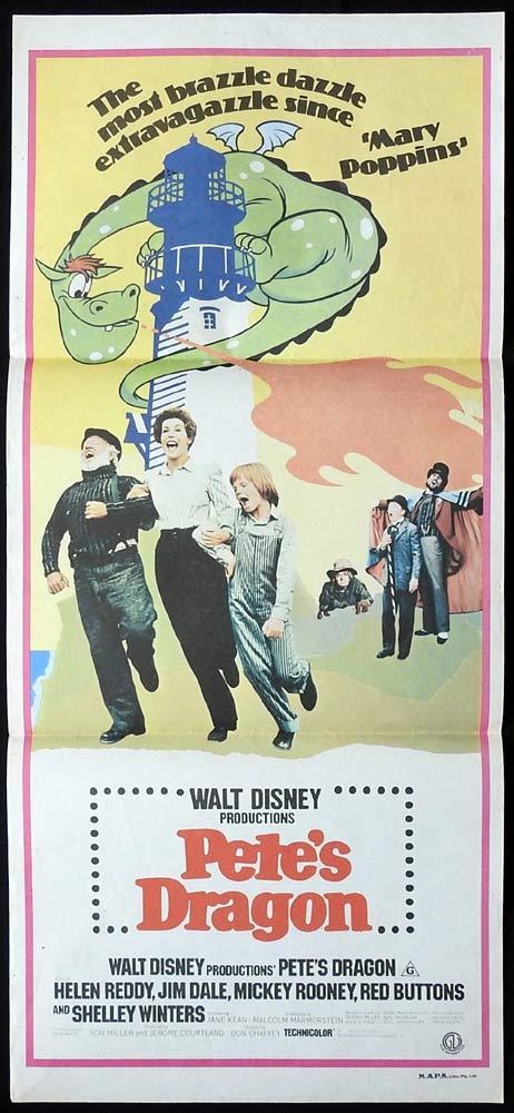 PETE’S DRAGON Original Daybill Movie Poster Helen Reddy Jim Dale