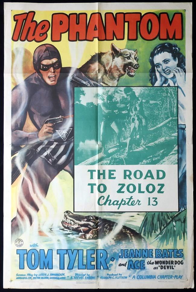 THE PHANTOM US One sheet Movie Poster TOM TYLER Serial Chapter 13