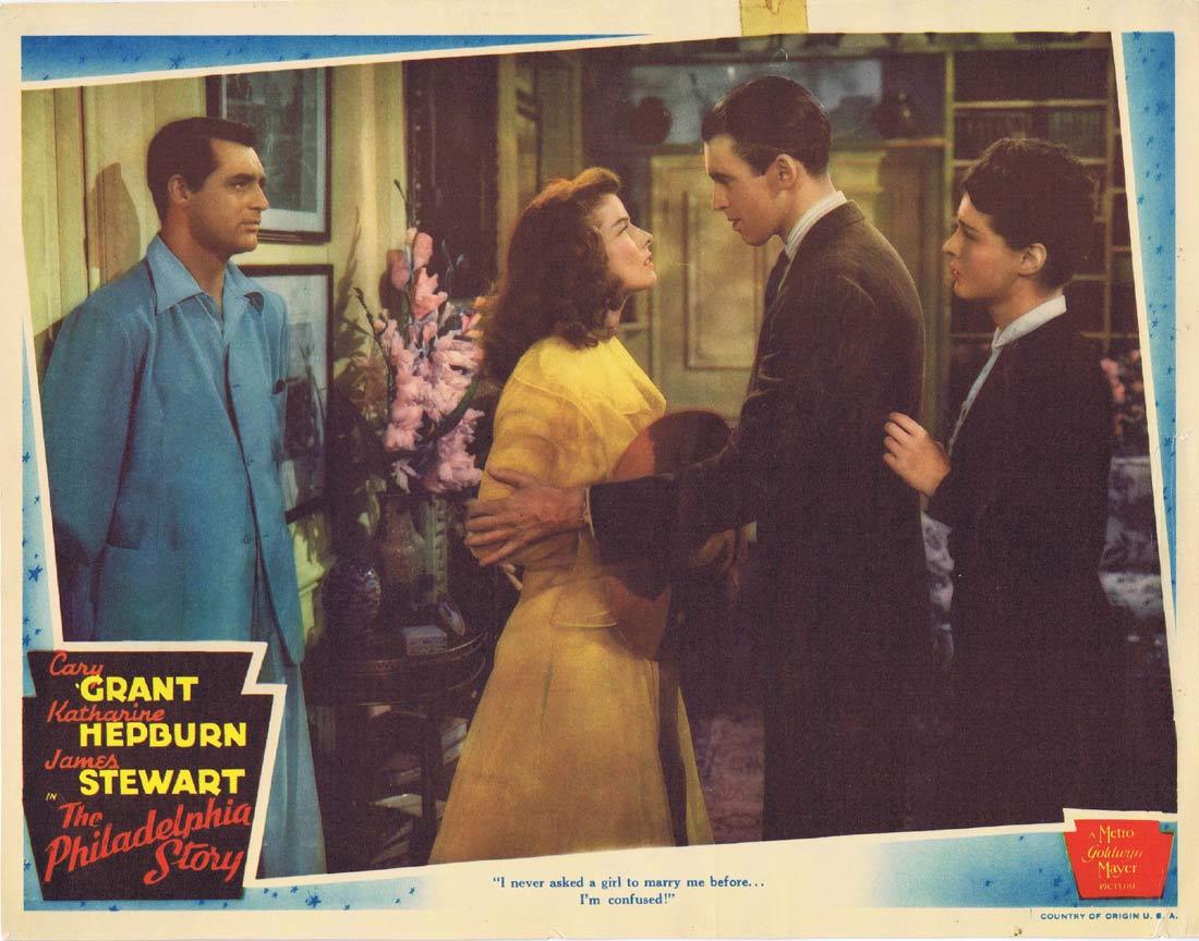 THE PHILADELPHIA STORY Vintage Lobby Card Cary Grant Katharine Hepburn James Stewart