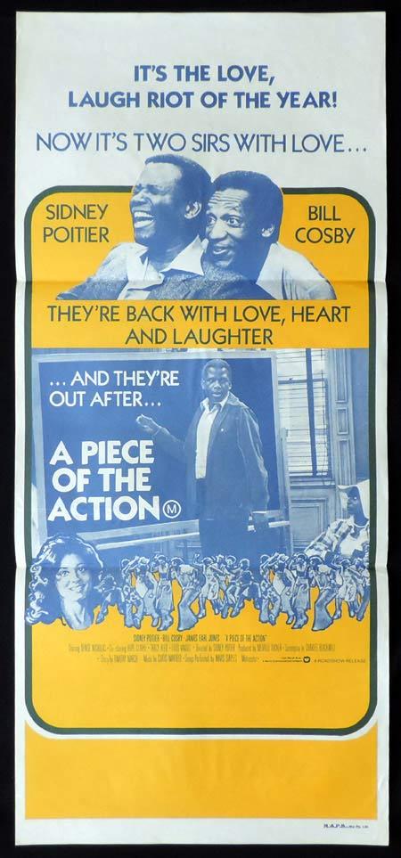A PIECE OF THE ACTION Original Daybill Movie Poster Sidney Poitier