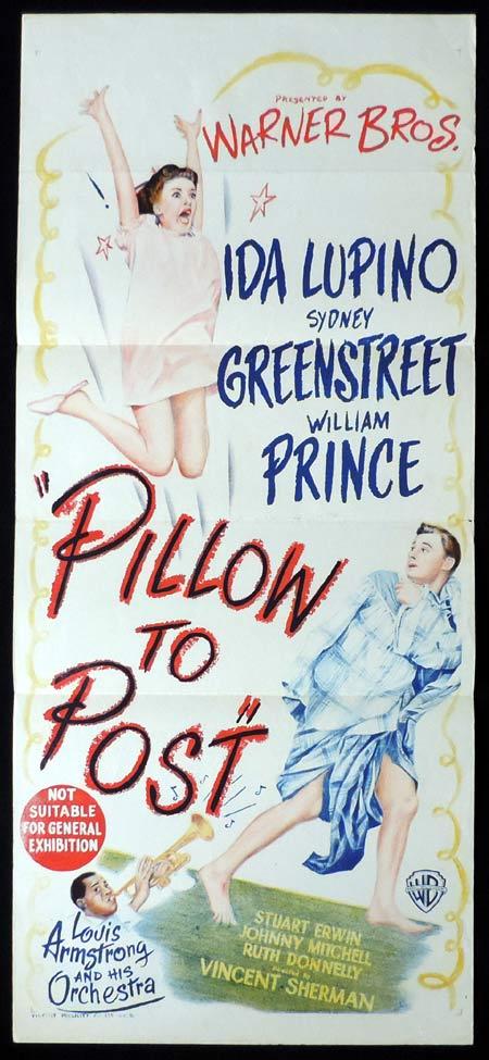 PILLOW TO POST Original Daybill Movie Poster Brian Donlevy Sydney Greenstreet Ida Lupino