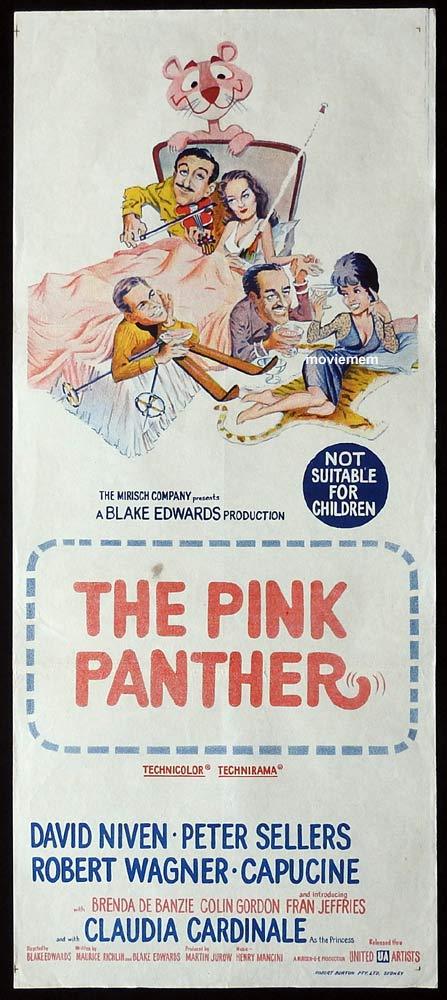 THE PINK PANTHER Original Daybill Movie Poster David Niven Peter Sellers Robert Wagner