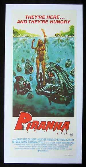 PIRANHA “They’re Here & They’re Hungry”-Rare poster